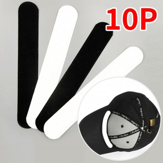 모자오염방지패드 10P 땀흡수 골프 야구모자 변색방지 접착식 패드 SW25003