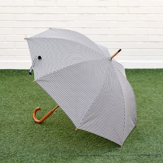 르포엠 런던 깅엄체크장우산흑백체크/자동우산/장우산/8K/암막우산