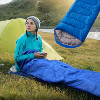 침구 가벼운 3계절 침낭 휴대용 캠핑 차박 트래킹 침구