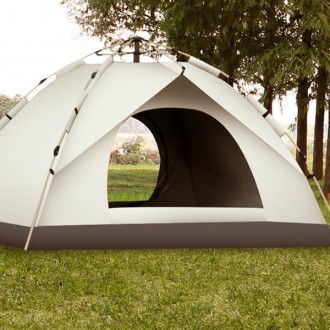 간편 원터치 텐트 4인용 캠핑 등산 피크닉 손쉬운 설치 야외 나들이 피크닉 여행