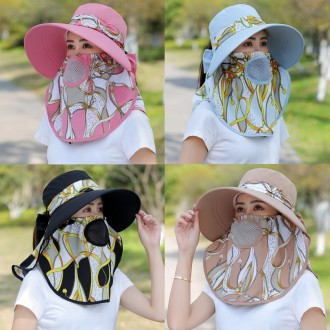 (늘맑음) 화려한 패턴 농사 모자 밭일 작업 모자 텃밭 자외선 햇빛차단 여성 여름 썬캡 벙거지 챙넓은