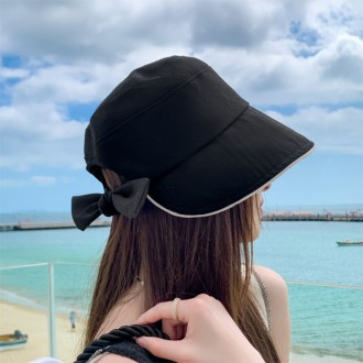 [쓰러담아] 버킷햇 리본 모자 챙 양면 자외선차단 여름 벙거지 휴양지 바캉스 여행