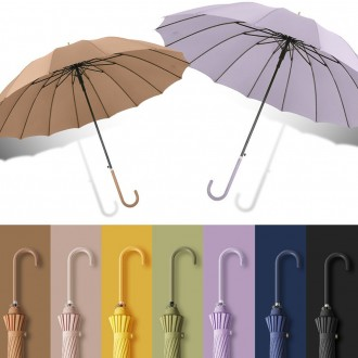 [해인] 16K 파스텔 장우산/자동우산/감성컬러 장우산/튼튼한 장우산