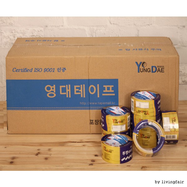 [BOX]영대투명4절테이프(12mm*25m)/50개입