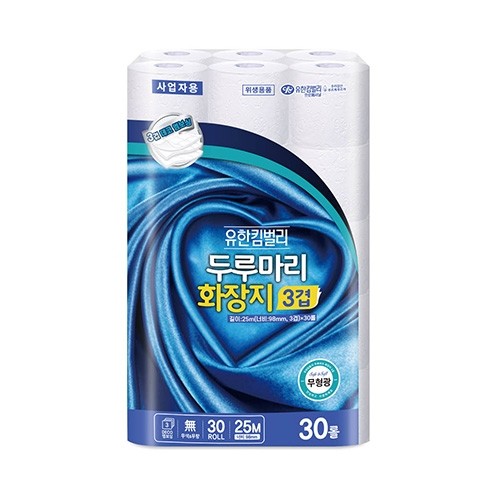 두루마리화장지무형광3겹25mX30롤