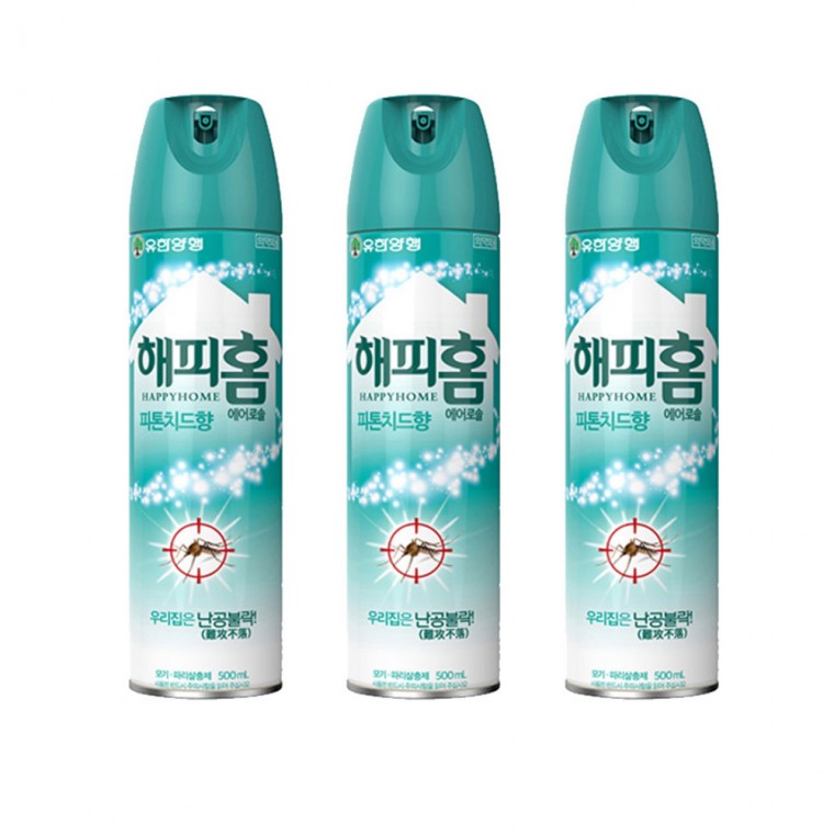 해피홈 모기약 500ml 수성 피톤치드향 24개(한박스)