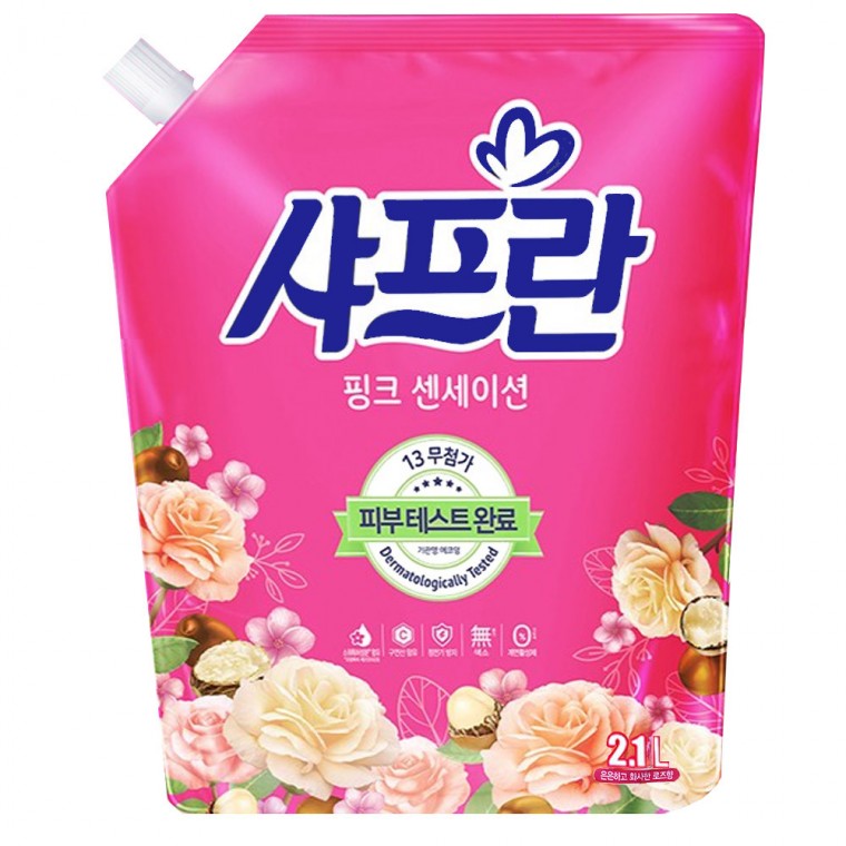 LG생건 샤프란 핑크 2100ml x 6입 세트