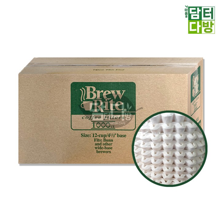 Brew Rite 원형여과지 12-cup(48번) 1박스 - 1000매