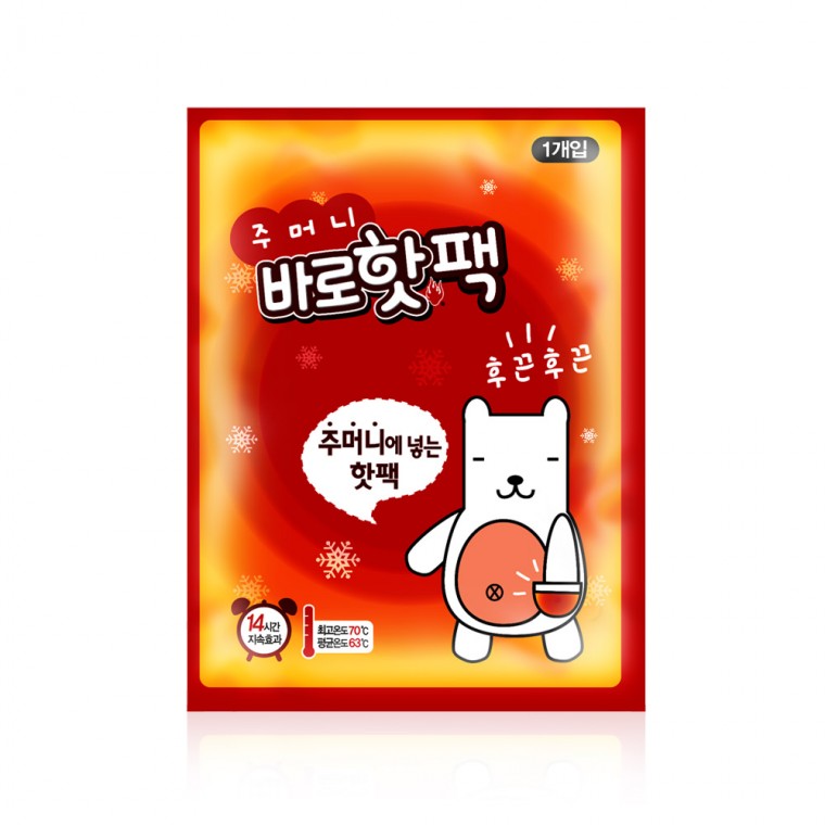 팜텍코리아 주머니 바로 핫팩 80g 200개 1박스