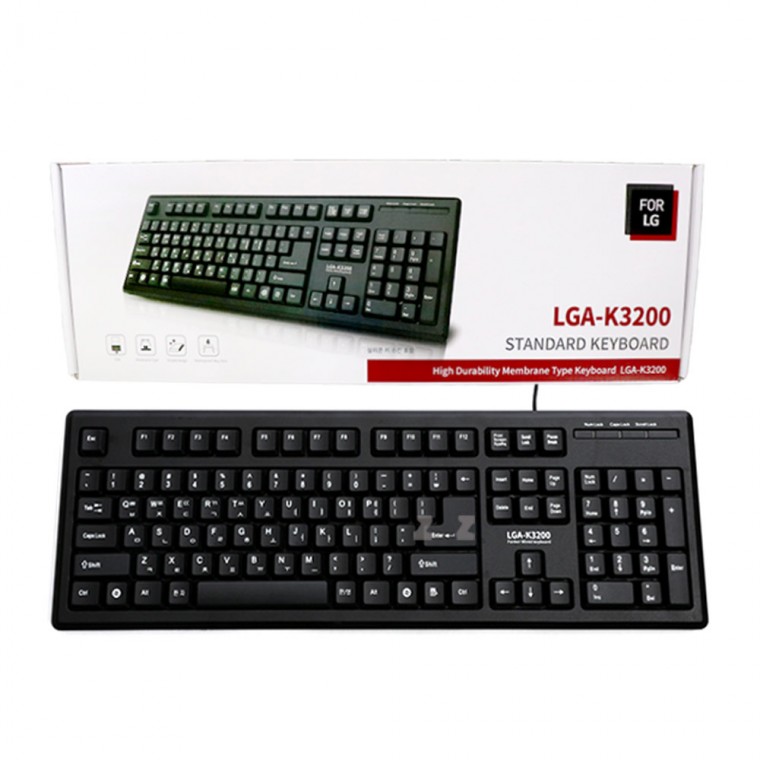 LG유선키보드 LGA-K3200-J/LG키보드/오피스키보드/사무실키보드/사무용키보드/일반키보드/가정용키보드