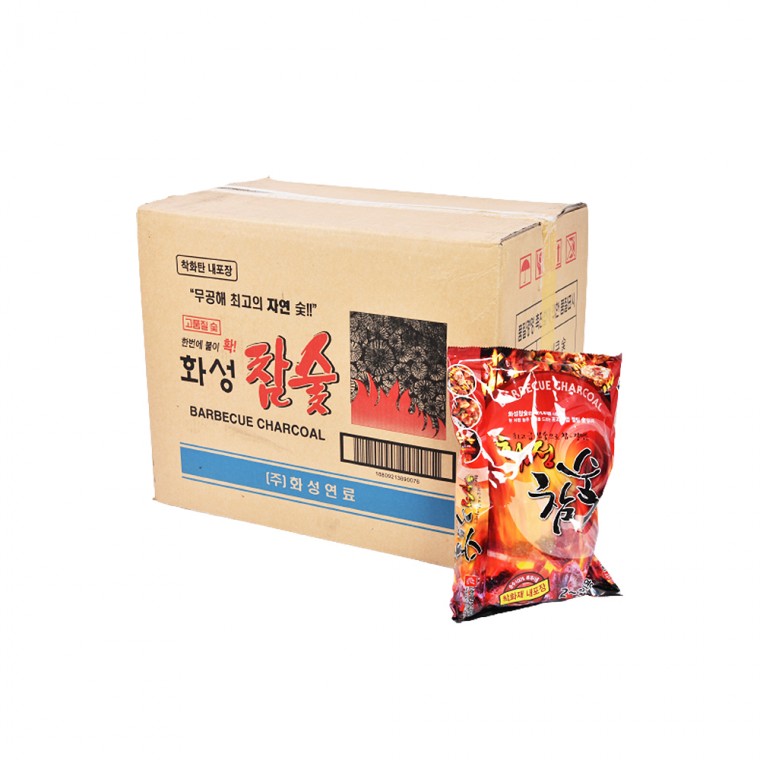 화성 참숯 20P 1BOX 바베큐그릴 숯불 구이 바베큐숯 캠핑 업소용 펜션용