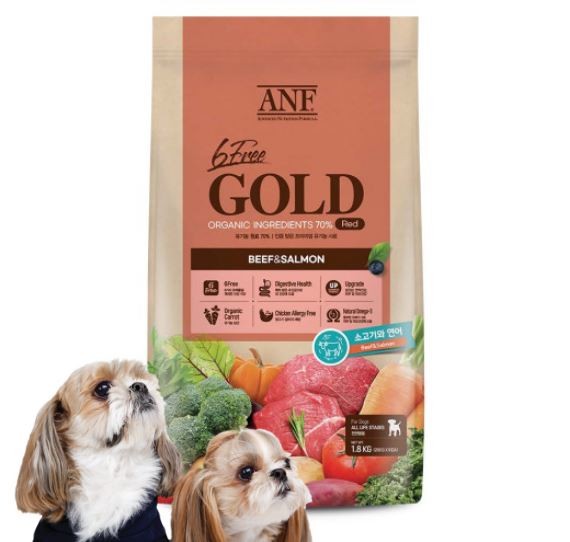 [ANF] 유기농 6FREE GOLD 독 소고기와 연어 1.6kg