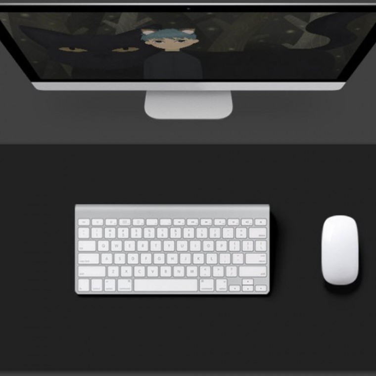 컴퓨터 책상 매트 60X30 (블랙)