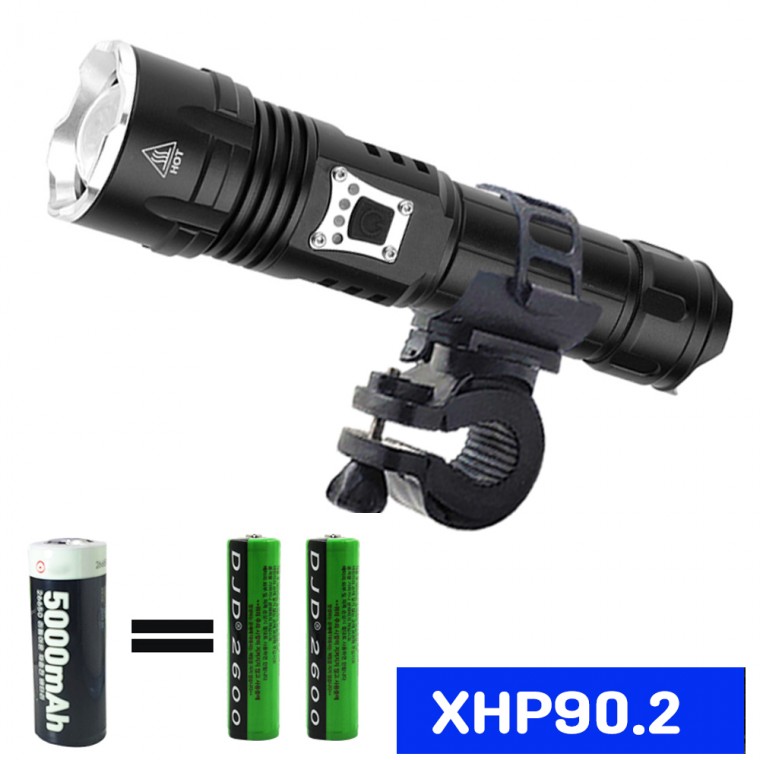 XHP90.2 LED 충전식 자전거 안전등 전조등 후레쉬 자전거라이트 P902 26650충전지 아X