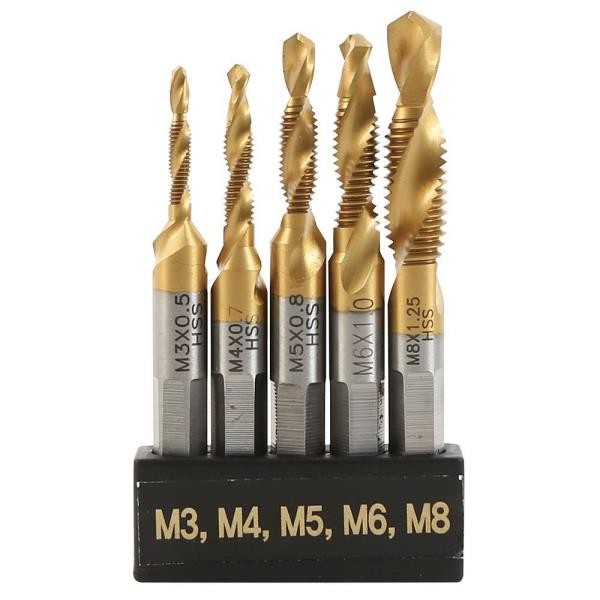 스마토 드릴탭 세트 M3 4 5 6 8(5pcs) EA