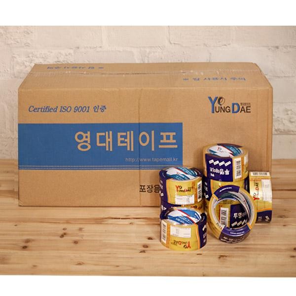 (BOX)영대투명3절테이프(15mmx25m)50개입