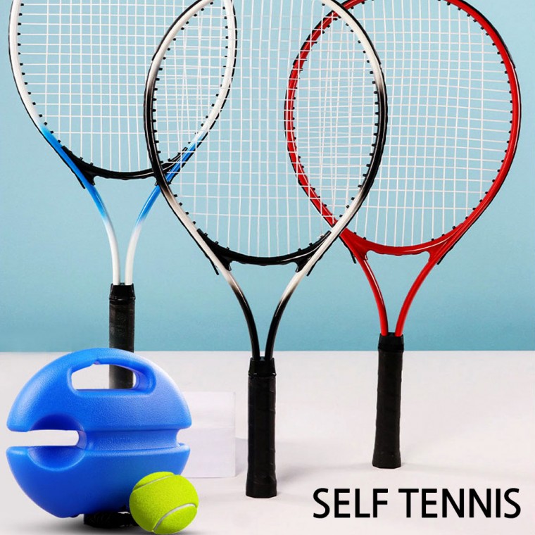 셀프 웜업 테니스연습기 리턴볼 테니스공 고정물통 연습용 테니스라켓