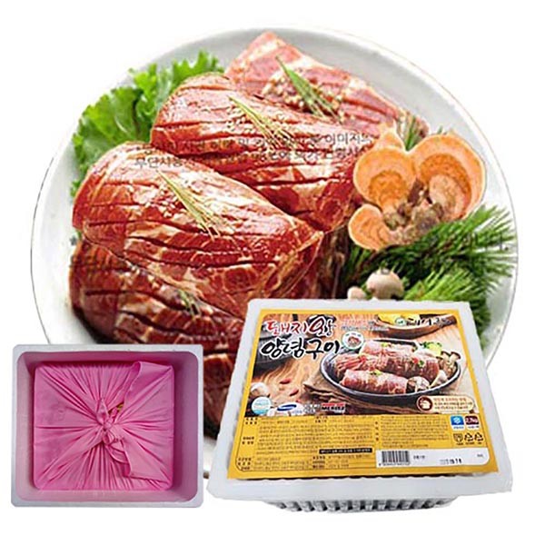 선물세트 돼지왕 양념구이-2.7kg(10대) 무뼈갈비10인분(상황버섯함유) 구절선물 추석선물