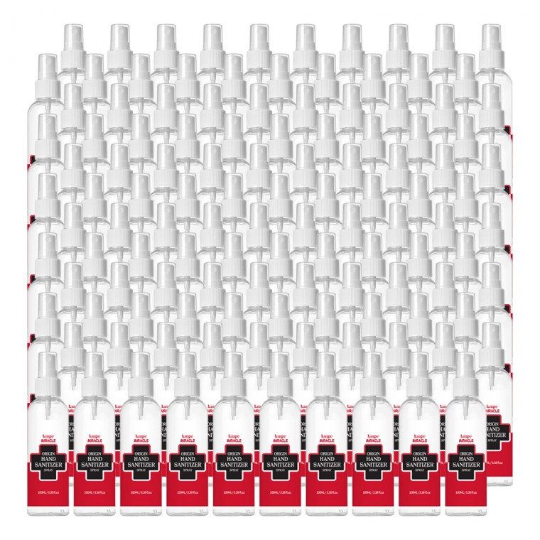 미라클 오리진 스프레이 손소독제 100mlX100개 국내산 의약외품 에탄올70% 살균소독99.9% 당일발송