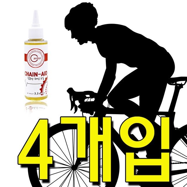 원아더 CHAIN-AID 100ml 침투성 체인 오일 건습식겸용 X 4개입