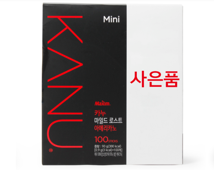 동서식품 카누(Mini/마일드로스트) 100T+사은품