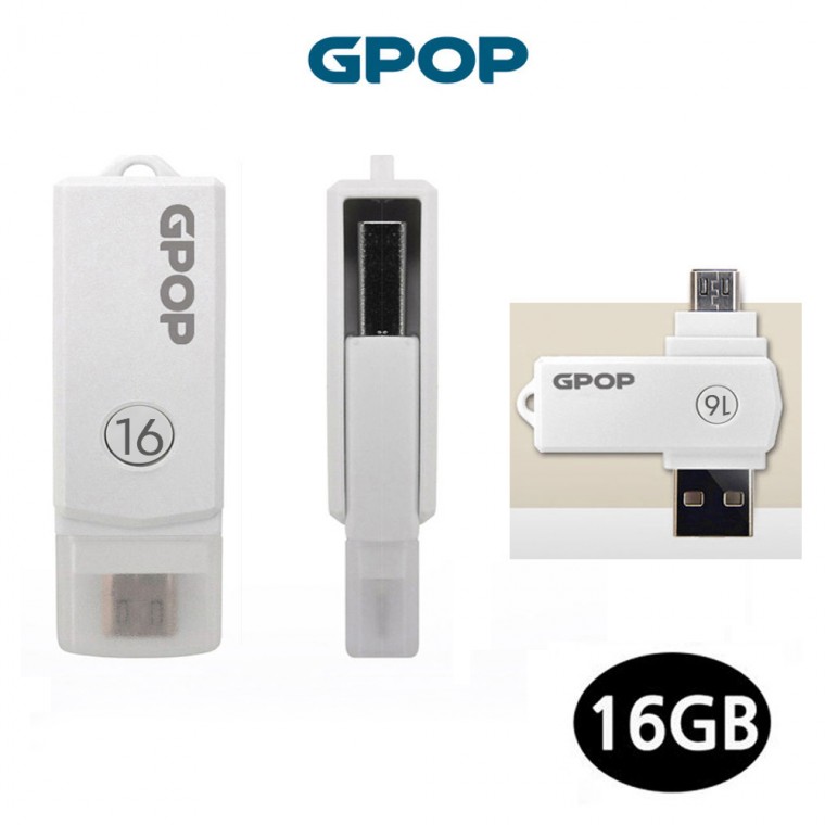 GPOP OTG USB 플래쉬 드라이브 메모리 (16G)