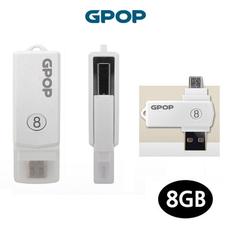 GPOP OTG USB 플래쉬 드라이브 메모리 (8G)