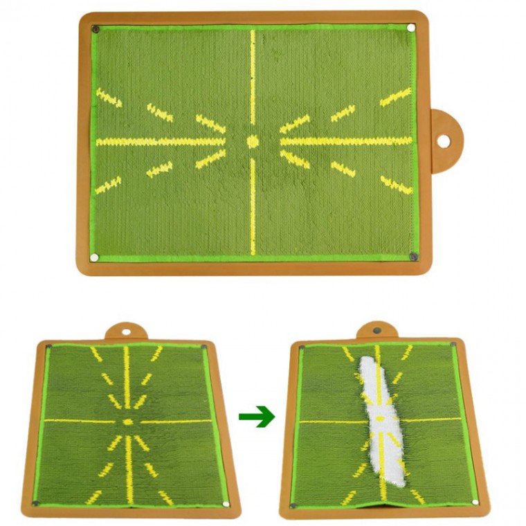 스팽글 스윙매트 홈트 골프 디렉션 퍼팅 연습 디봇매트