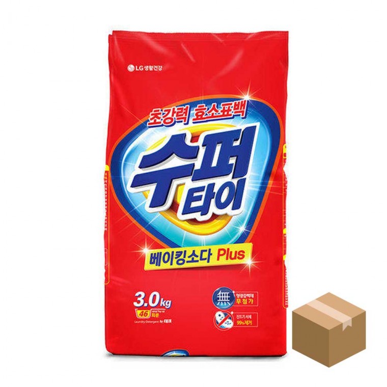 수퍼타이 세탁세제 가루세제 3kg x 4개