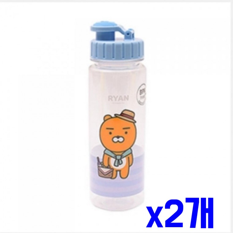 베이직 물통 보틀 500ml 블루 x2개 물병 휴대용보틀