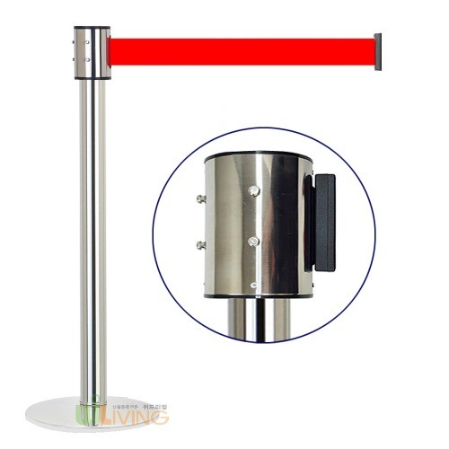 스텐벨트차단봉(고급형)1개/4M/벨트폭7cm/통제봉/국내생산/AS가능