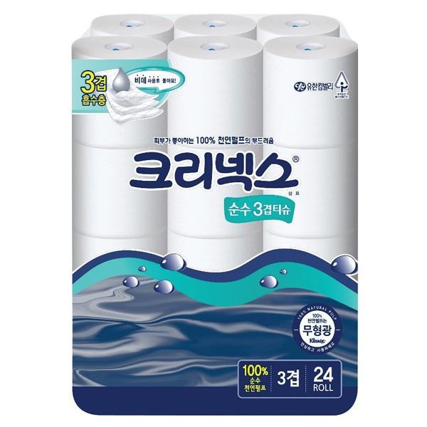 크리넥스 화장지 순수3겹