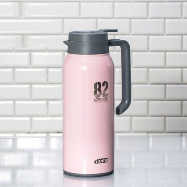 도모 텀블러 보온 보냉 머그 보틀 물통 핑크 1400ml