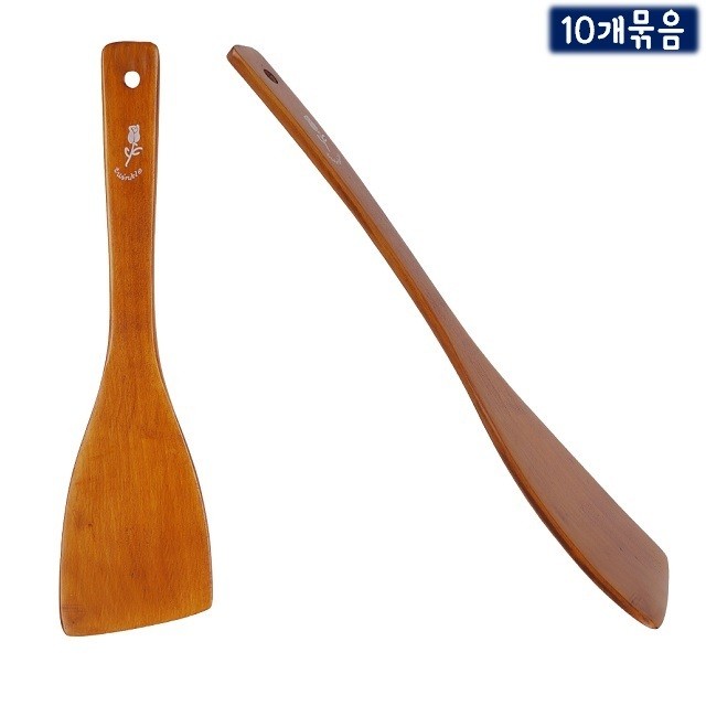 옻칠 뒤집개 약29.5cm 10개묶음 걸이구멍 뒤집게 볶음밥 부침개