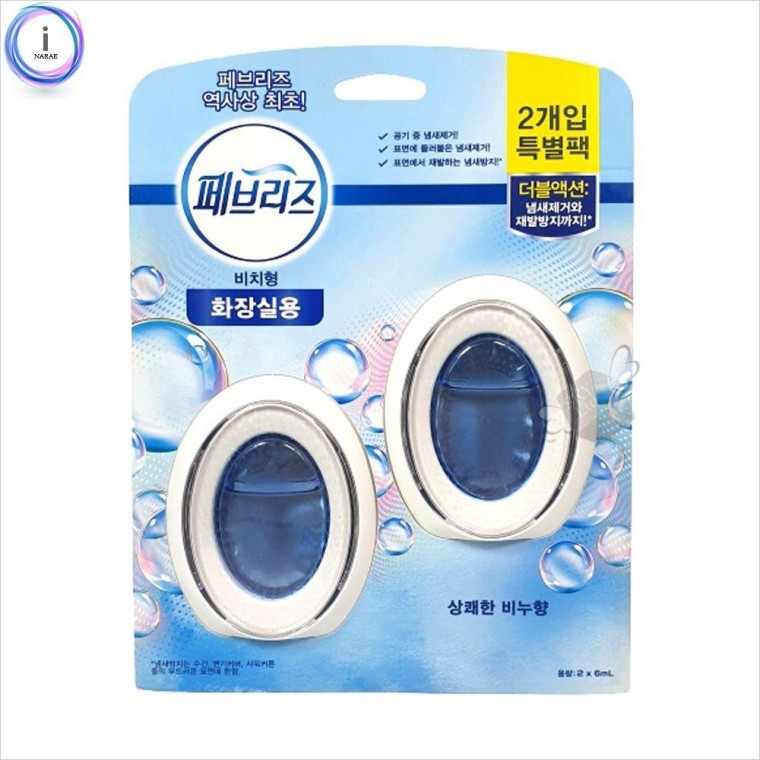 EA 페브리즈 화장실용 비치형 2X6ml 상쾌한비누향