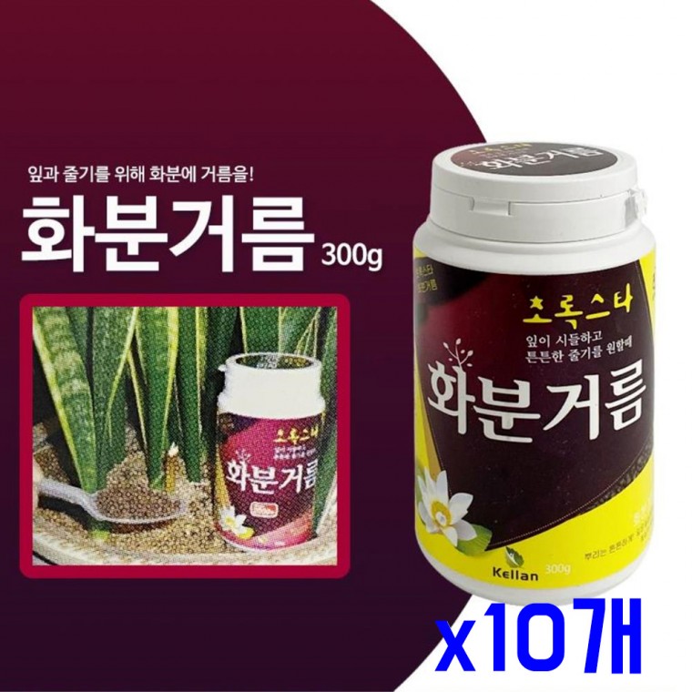 뿌리튼튼 활력영양소 화분거름 300g x10개 식물영양제