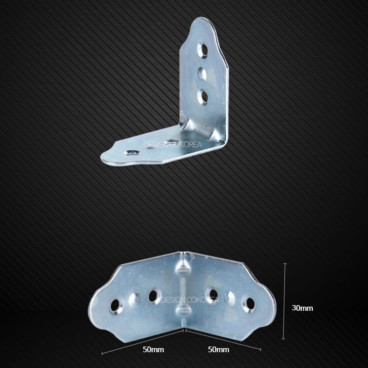 코너철 1.5T ㄱ자 꺽쇠 코너 브라켓 50x50mm 100개