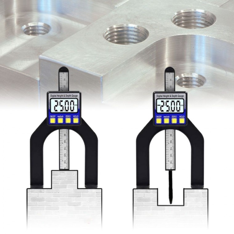 디지털 목공 기계 뎁스 단차 게이지 높이 깊이 측정기 dhdg 80 루터