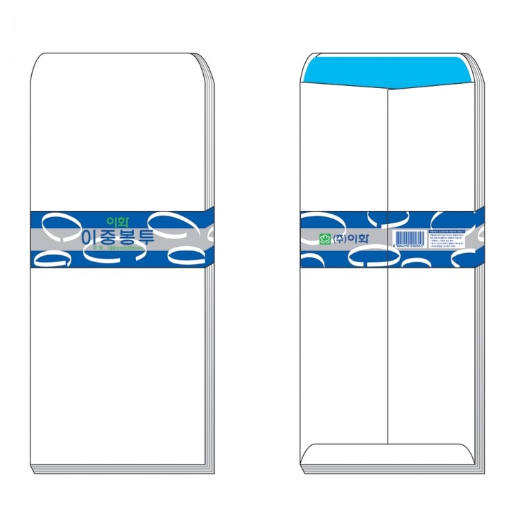 이화 이중봉투 100매x5팩 16절 100x205