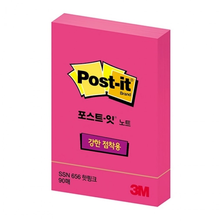 3M 포스트잇 슈퍼스티키 656-SSN 핫핑크 51x76 (30개)