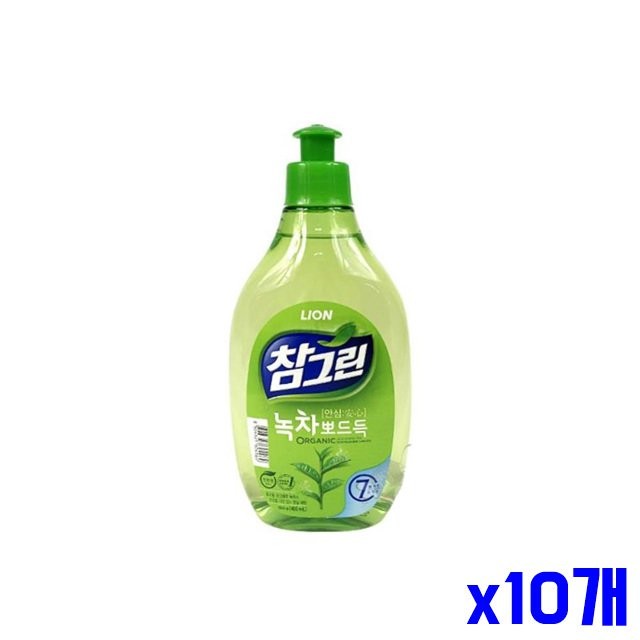 녹차 성분 주방세제 본품 480ml x10개묶음 설거지세제