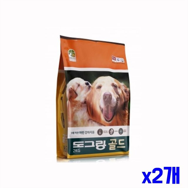 1세 이하 어린 강아지용 사료 절약형 2kg x2개묶음