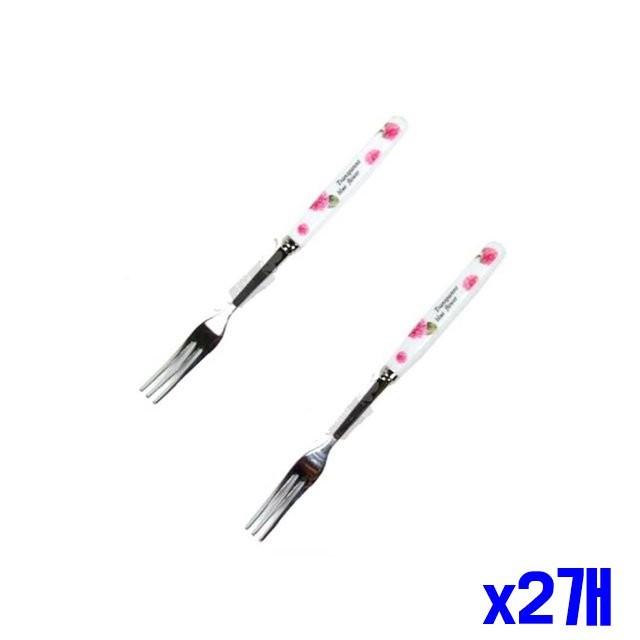 바이올렛 티포크 2P 10세트 x2개 손님용포크 과일포크