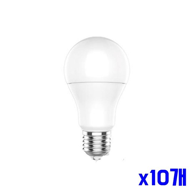 LED 백열램프 12W 주광색 x10개 전구 조명 내장형램프