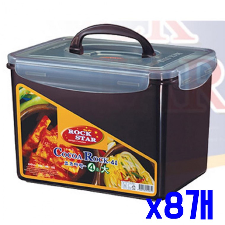 항균 김치통 4호 대 4L x8개 김치밀폐용기 신선보관통