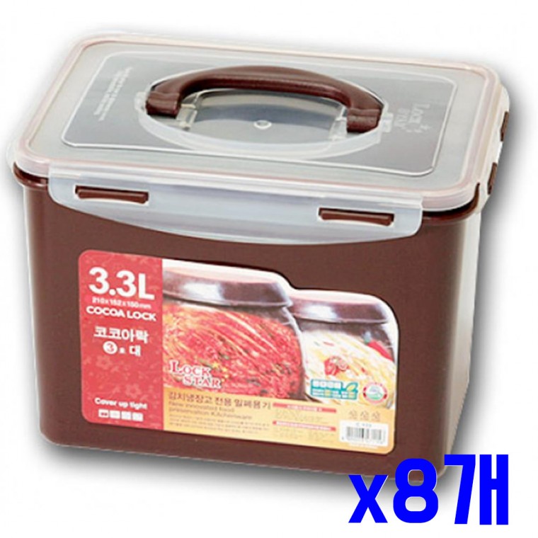 항균 김치통 3호 대 3.3L x8개 김장김치 신선보관통