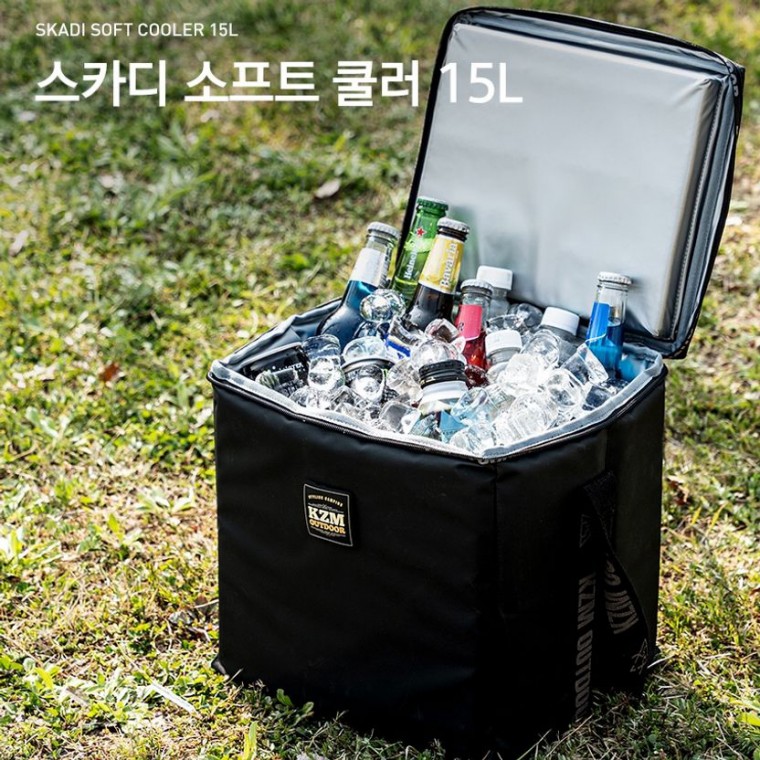 아이스 박스 15L 블랙 캠핑 쿨러백 아이스백 보냉백