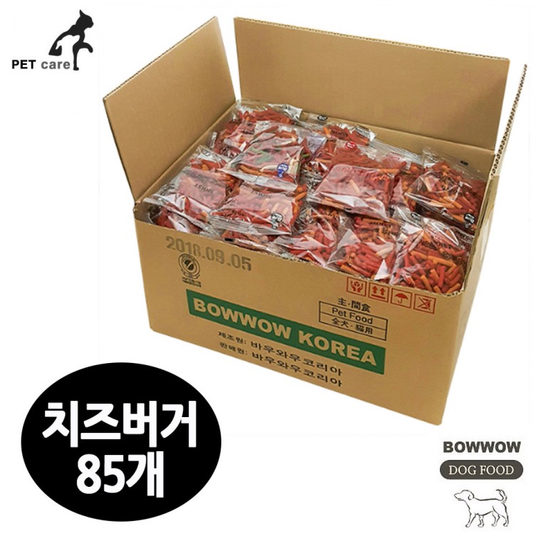 바우와우 모이스트버거 치즈버거 (100g x 85개)