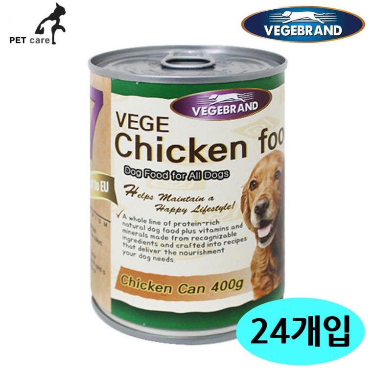 베게7 닭고기캔 400g (24개입) (1박스)