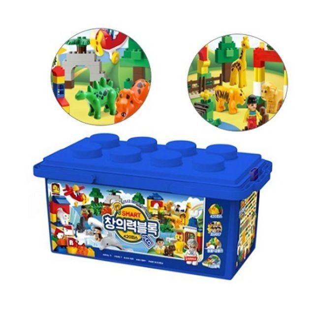 스마트 창의력 블록 420pcs 동물 공룡(+38M)